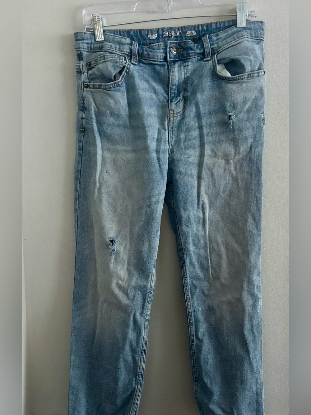 Cat & Jack Light Wash Distressed Jeans